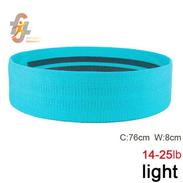 INDIVIDUAL RESISTANCE BANDS LIGHT (14-25 LBS) - Regular Length Circumference 76cm x 8cm. -  FREE SHIPPING