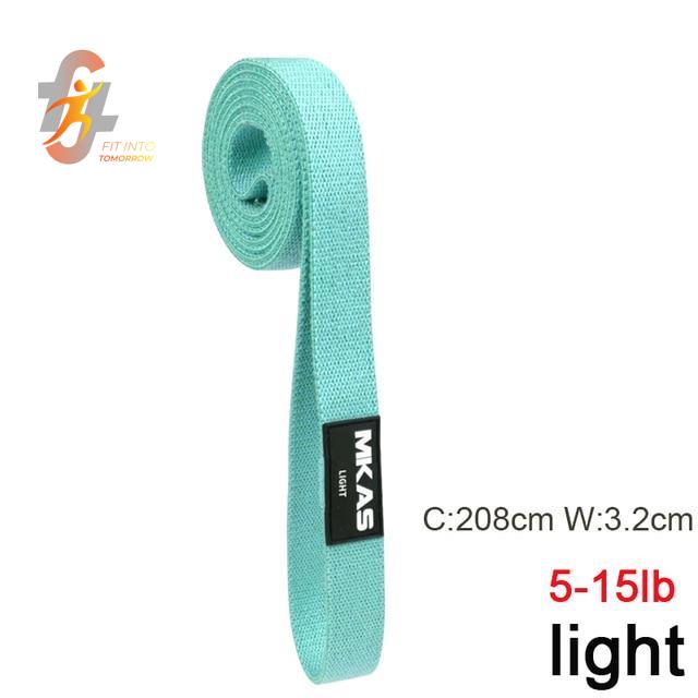 LONG INDIVIDUAL RESISTANCE BANDS LIGHT 5-15 lbs - LONG Circumference 208cm x 3.2cm. -  FREE SHIPPING