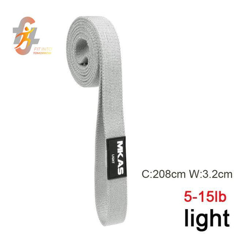 LONG INDIVIDUAL RESISTANCE BANDS LIGHT 5-15 lbs - LONG Circumference 208cm x 3.2cm. -  FREE SHIPPING