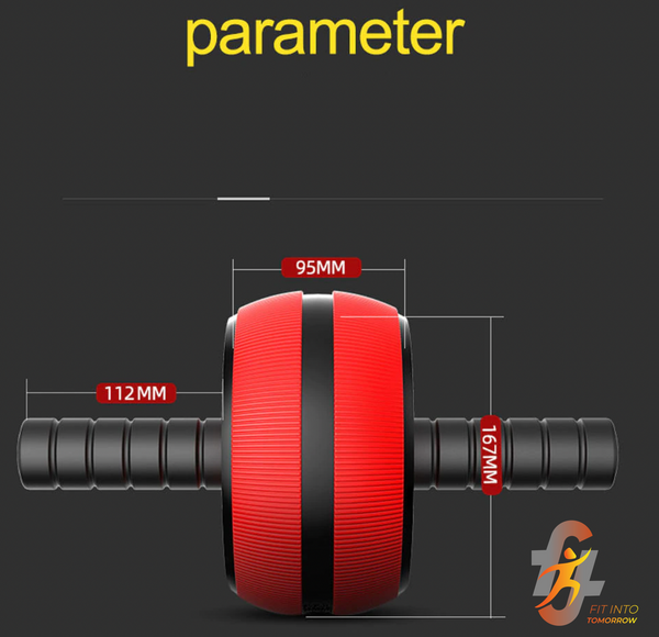 Roller wheel Abdominal Muscle Trainer for Fitness Abs Core Workout.   FREE SHIPPING