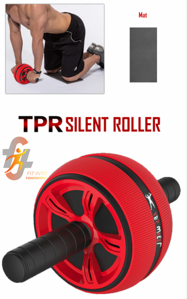 Roller wheel Abdominal Muscle Trainer for Fitness Abs Core Workout.   FREE SHIPPING