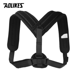 AOLIKES Back Shoulder Posture Correction Adjustable Adult Sports Safety Back Support Corset Spine Support Belt Posture Corrector