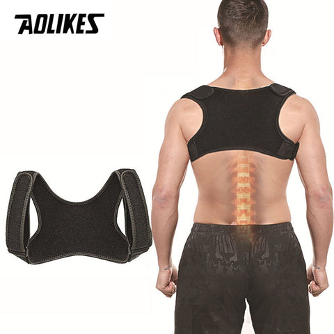 AOLIKES New Posture Corrector Spine Back Shoulder Support Corrector Band Adjustable Brace Correction Humpback Back Pain Relief