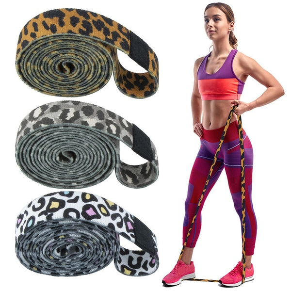 Set of 3 LONG Fitness Resistance Bands -  3-Piece Non-Slip - FREE SHIPPING